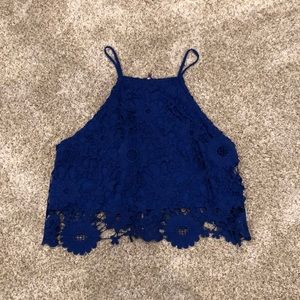 Blue Halter Top